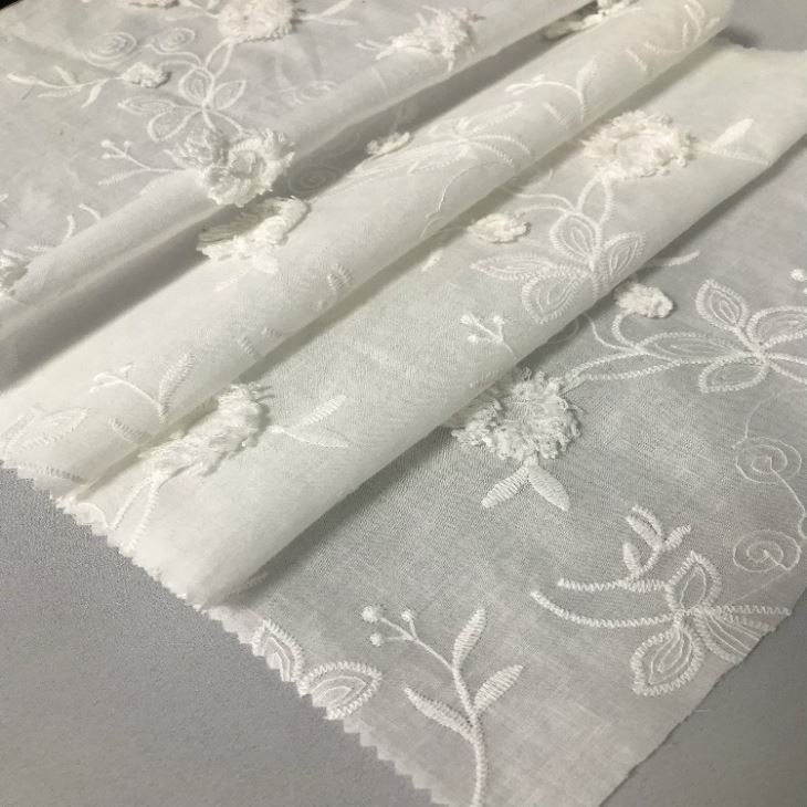 3D Cotton Eyelet Fabric